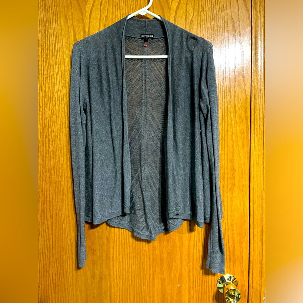Express gray cardigan